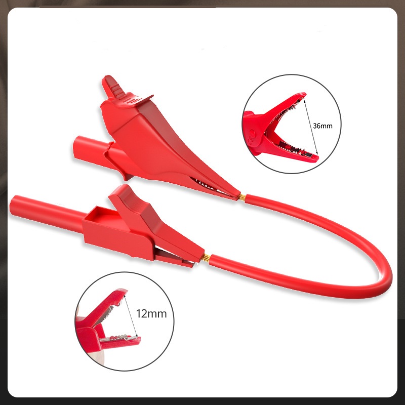 25PS silicone multimeter test lead kit, replaceable probe, digital electrical multimeter test clamp