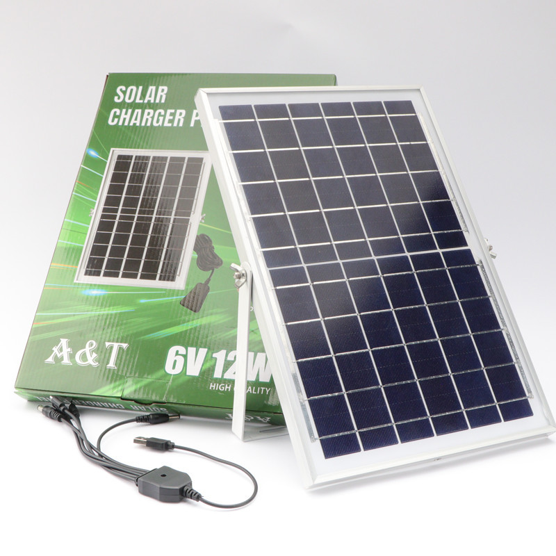 Fast charging 5V2A solar charger Outdoor portable digital phablet charger 8W10W12W15W(图3)