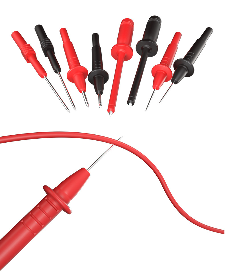 25PS silicone multimeter test lead kit, replaceable probe, digital electrical multimeter test clamp(图7)